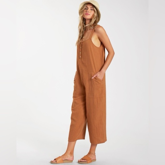 Billabong Pants - Billabong Day Dream Cotton Gauze Jumpsuit Romper